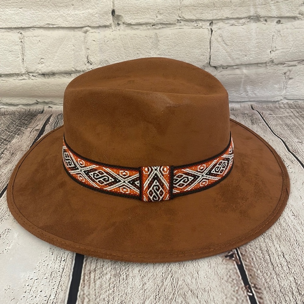M Suede Western / Mexican Cowboy hat with embroidered band